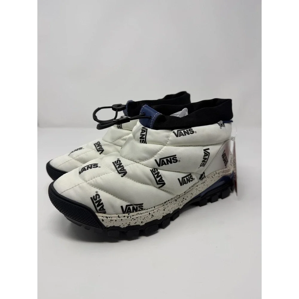 Vans Slip Hiker Lx Shoes Mens Size 5.5 White Insulated Winter Slip On Sneakers